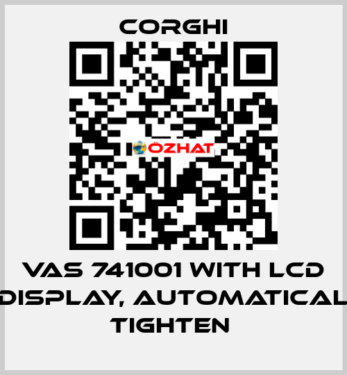 VAS 741001 with LCD display, automatical tighten  Corghi