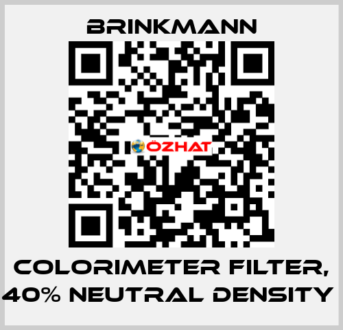 COLORIMETER FILTER, 40% NEUTRAL DENSITY  Brinkmann