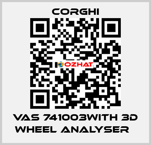 VAS 741003with 3D wheel analyser   Corghi