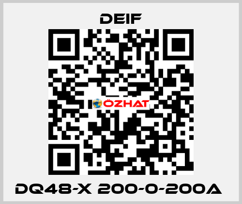 DQ48-X 200-0-200A  Deif