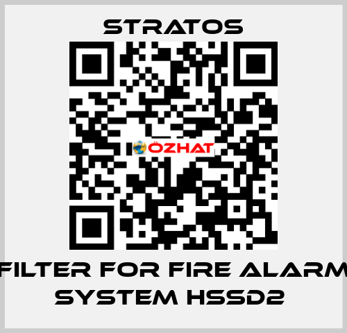 FILTER FOR FIRE ALARM SYSTEM HSSD2  Stratos