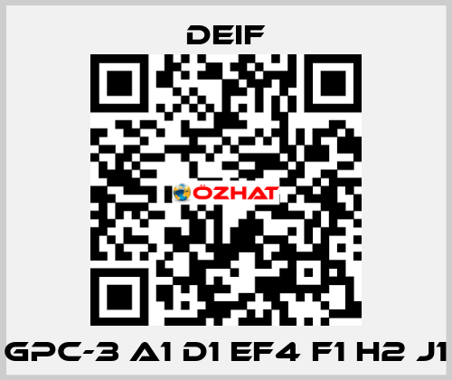 GPC-3 A1 D1 EF4 F1 H2 J1 Deif