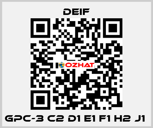 GPC-3 C2 D1 E1 F1 H2 J1  Deif