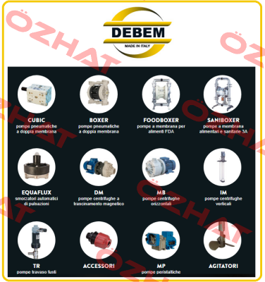 Pos. 12 INTERNAL DIAPHRAGM HYTREL  Debem