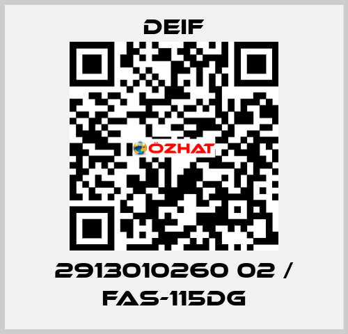 2913010260 02 / FAS-115DG Deif