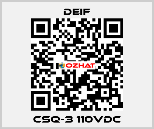 CSQ-3 110VDC Deif