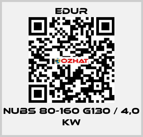 NUBS 80-160 G130 / 4,0 KW Edur