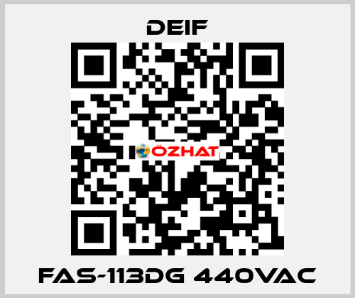 FAS-113DG 440VAC Deif