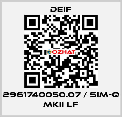 2961740050.07 / SIM-Q MKII LF Deif