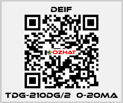 TDG-210DG/2  0-20mA Deif