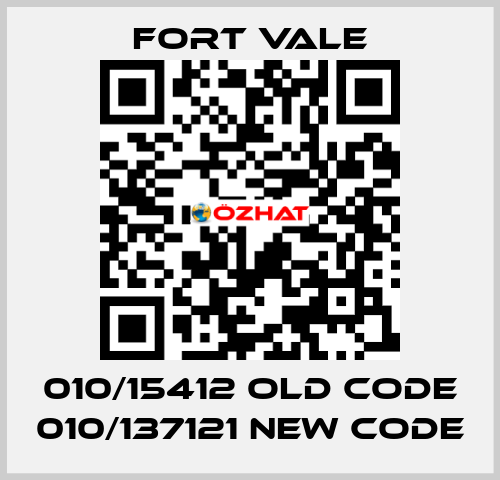 010/15412 old code 010/137121 new code Fort Vale