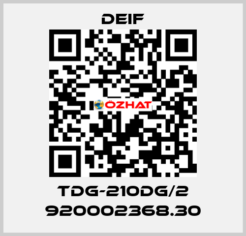 TDG-210DG/2 920002368.30 Deif