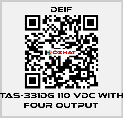 TAS-331DG 110 VDC with four output Deif