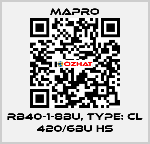 RB40-1-8BU, Type: CL 420/6BU HS Mapro