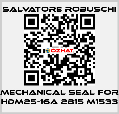 mechanical seal for HDM25-16A 2B15 M1533 SALVATORE ROBUSCHI