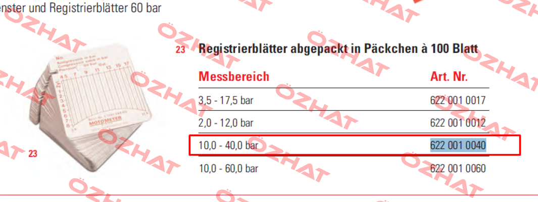 622 001 0040  Motometer