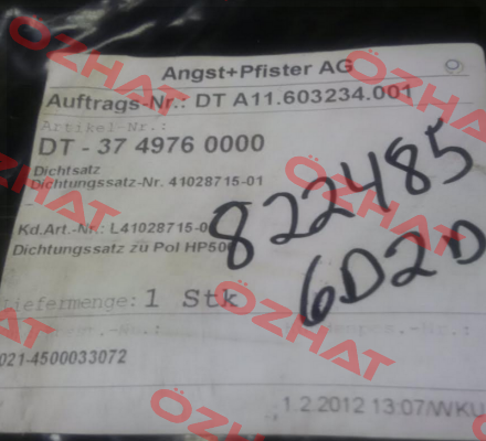 37.4976.0000 - OEM Angst-Pfister