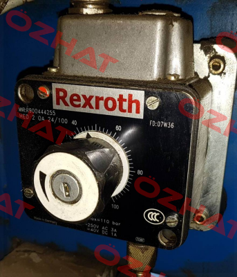 P/N: R900444255 Type: HED 2 OA2X/100 obsolete/alternative P/N: R901425452 Type: HEDE10-3X/100/2/-GI-K35-0 + R900773031  Rexroth