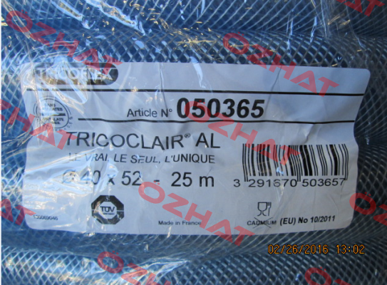 TRICOCLAIR-AL (1 Pack=25m) Tricoflex