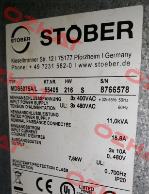 MDS5075A Stober