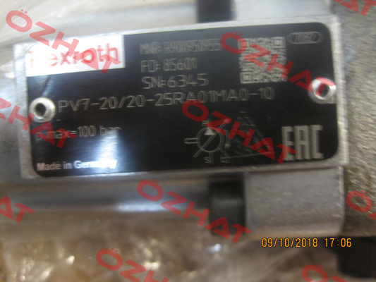 P/N: R900950953 Type: PV7-20/20-20RA01MA0-10 Rexroth