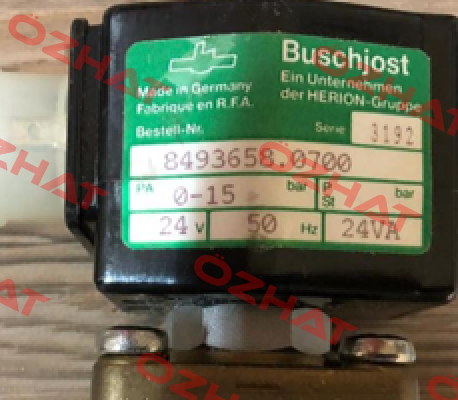 8493658 0700 obsolete, alternative 8253214.8001.02450 Buschjost