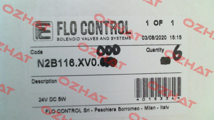 N2B116.XV0.000 Flo Control