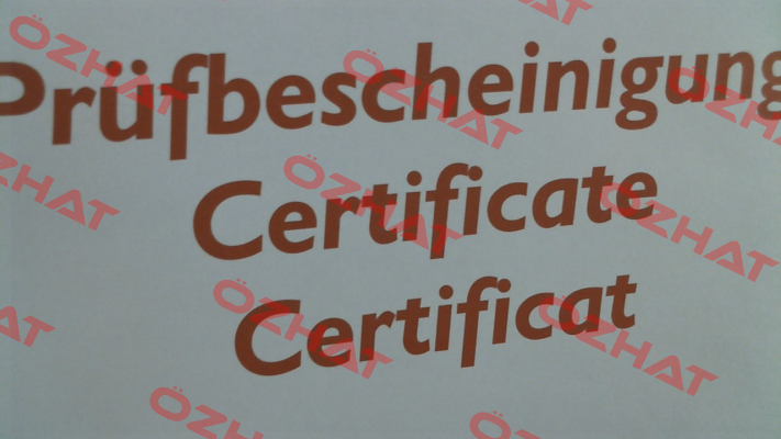 Inspection certificate for DTX-4000 Hans Schmidt