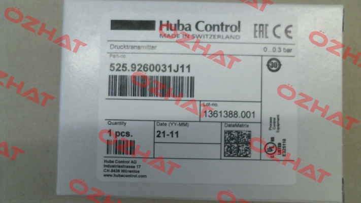 525.9260031J11 Huba Control