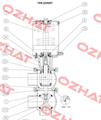 Pos. No. 14 For YPA 50 Divert  Bardiani Valvole