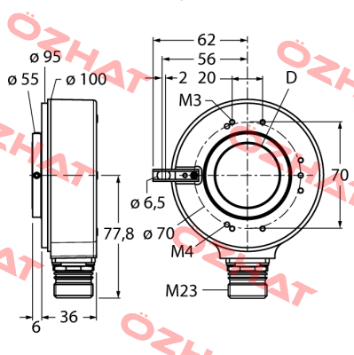 RI-42H30S4-2B5000-12M23 Turck