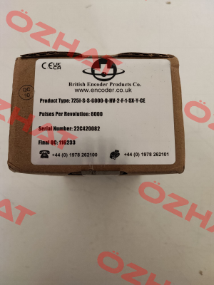 725I-S-S-6000-Q-HV-2-F-1-SX-Y-CE ACCU-CODER