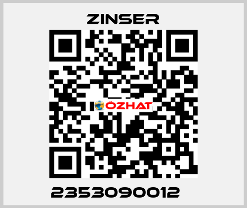 2353090012    Zinser