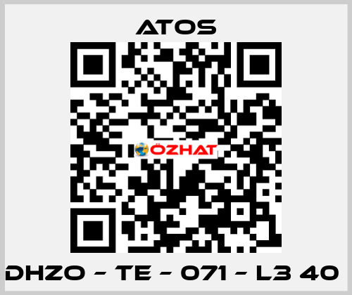 DHZO – TE – 071 – L3 40  Atos