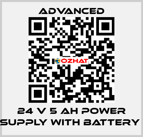 24 V 5 Ah Power Supply with Battery  Advanced