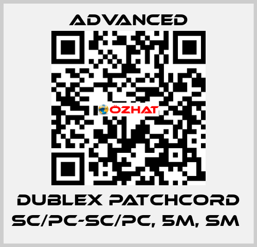 Dublex Patchcord SC/PC-SC/PC, 5m, SM  Advanced