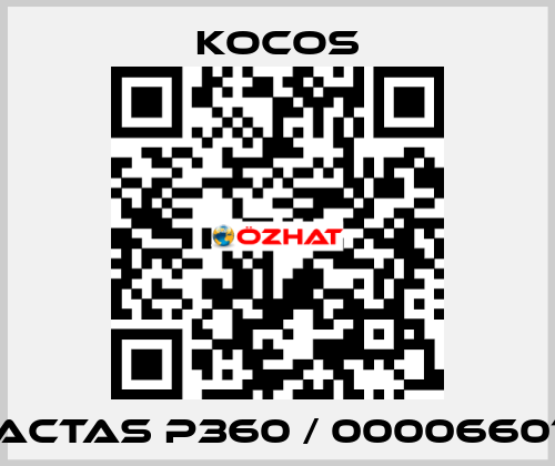 ACTAS P360 / 00006601 KoCoS