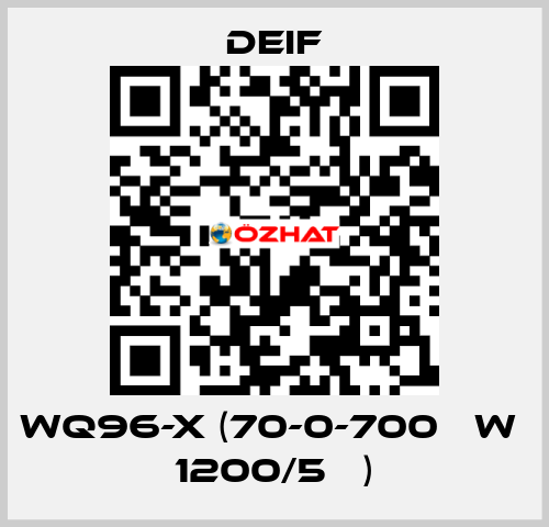 WQ96-x (70-0-700 кW  1200/5А ) Deif