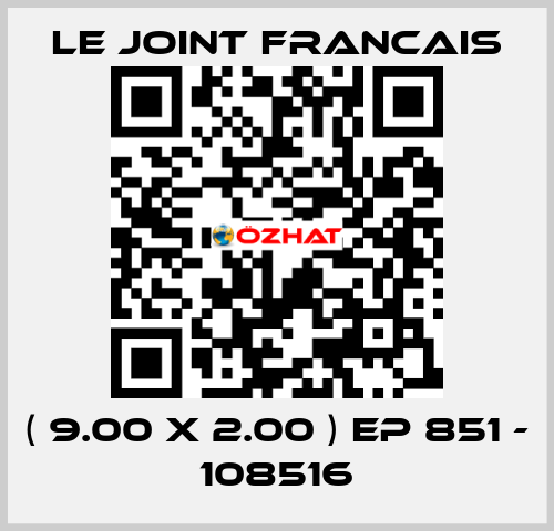 ( 9.00 X 2.00 ) EP 851 - 108516 LE JOINT FRANCAIS