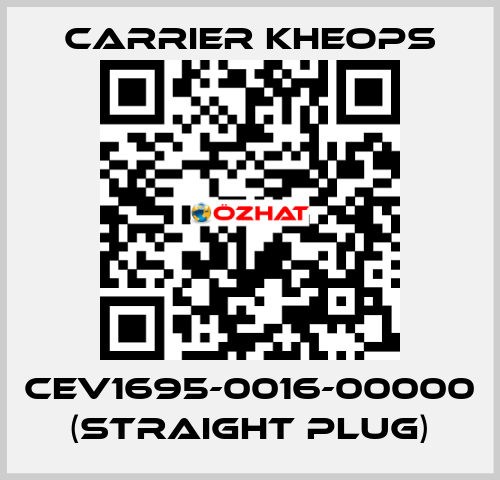 CEV1695-0016-00000 (straight plug) Carrier Kheops