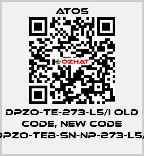 DPZO-TE-273-L5/I old code, new code DPZO-TEB-SN-NP-273-L5/I Atos