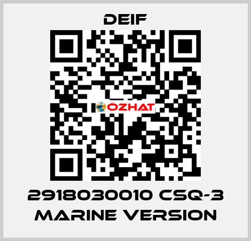 2918030010 CSQ-3 Marine version Deif