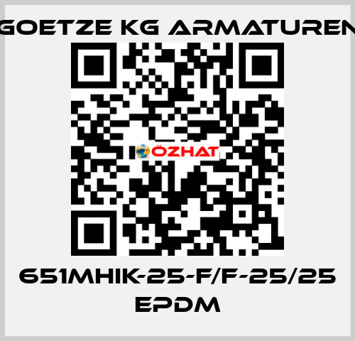 651mHIK-25-f/f-25/25 EPDM Goetze KG Armaturen