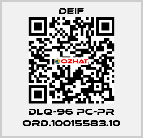 DLQ-96 pc-PR ord.10015583.10 Deif