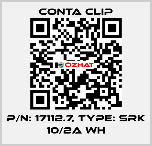 P/N: 17112.7, Type: SRK 10/2A WH Conta Clip