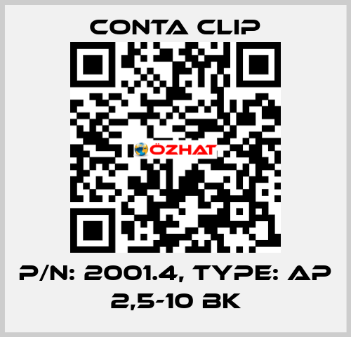 P/N: 2001.4, Type: AP 2,5-10 BK Conta Clip