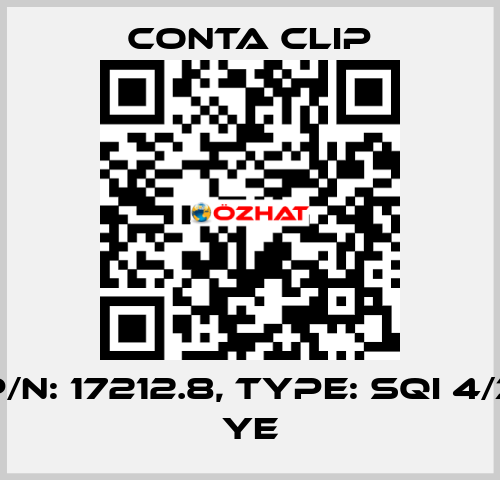 P/N: 17212.8, Type: SQI 4/3 YE Conta Clip