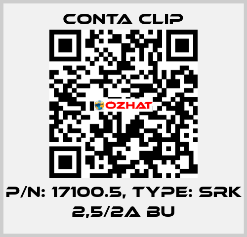 P/N: 17100.5, Type: SRK 2,5/2A BU Conta Clip