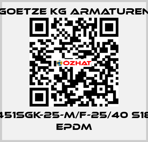 451sGK-25-m/f-25/40 S18 EPDM Goetze KG Armaturen