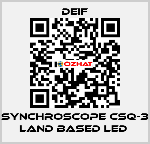 SYNCHROSCOPE CSQ-3 LAND BASED LED  Deif